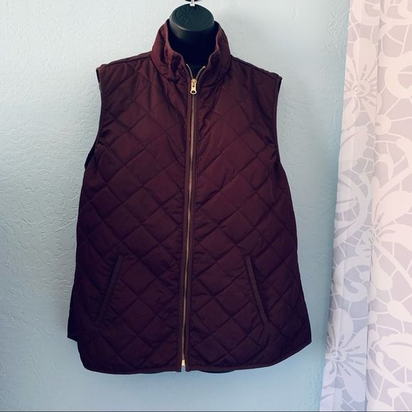 Old Navy Jackets & Blazers - 2/$20 Old Navy Maroon Quilted Jacket Vest Size XL